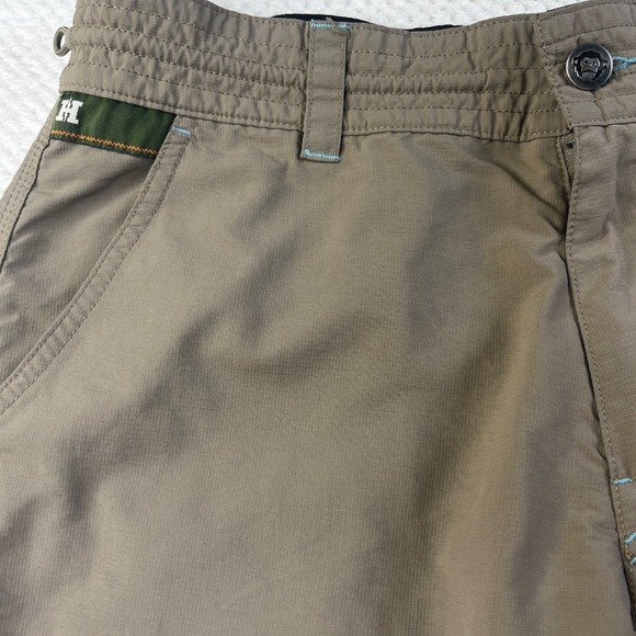 Howler Brothers Horizon Hybrid Shorts Mens 34 Brown Nylon Ripstop Fishing Hiking - Picture 6 of 12